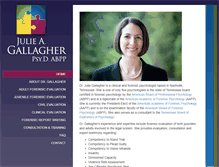 Tablet Screenshot of drjuliegallagher.com